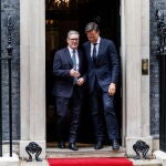 British prime minister, NATO chief hold meeting at Downing Street