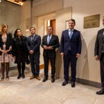 El presidente de la Junta, Alfonso Fernández Mañueco, inaugura la ampliación de la sede de la Diputación de Ávila, junto al consejero de la Presidencia, Luis Miguel González Gago, y Carlos García, entre otras autoridades