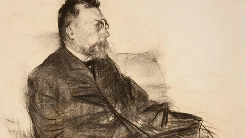 Àngel Guimerà por Ramon Casas