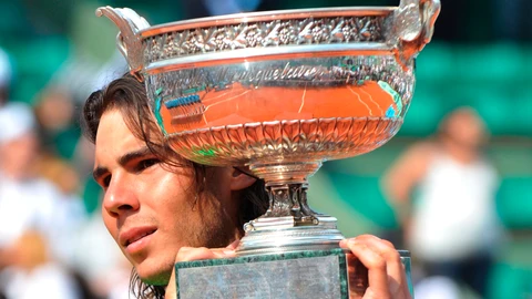 Rafa Nadal en el Roland Garros del 2008