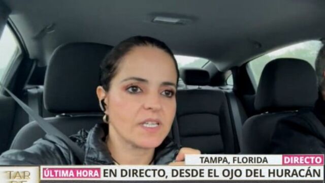 La huída del huracán Milton desde dentro