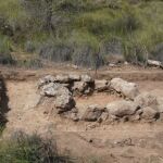 IImagen de las excavaciones arqueológicas en la necrópolis del Collado y Pinar de Santa Ana,