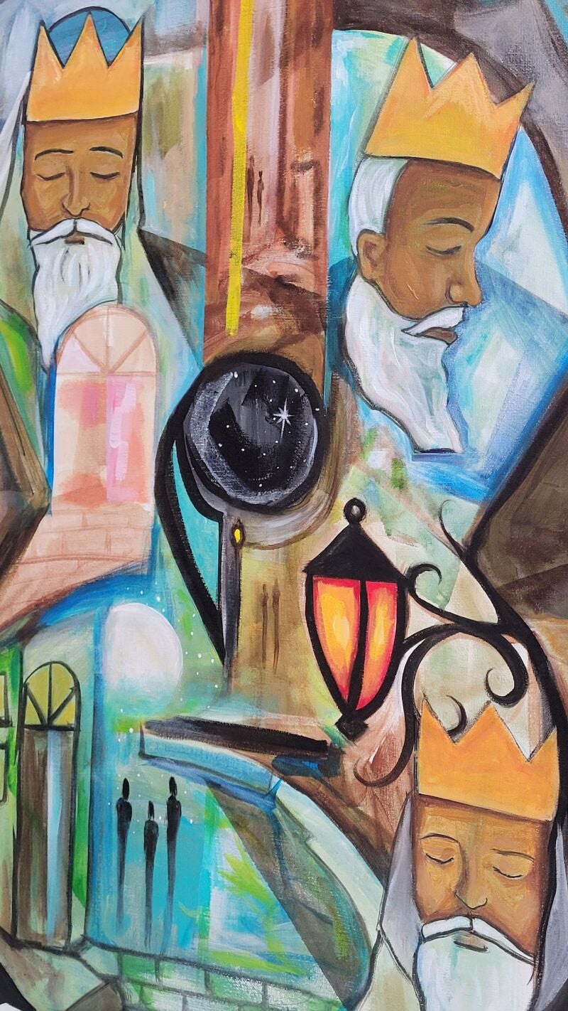 Artesanía de los Reyes Magos, que viajan a Puerto Rico cada Navidad