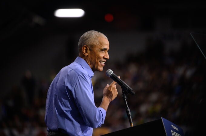 Former US President Obama hits campaign trail for Vice President Harris