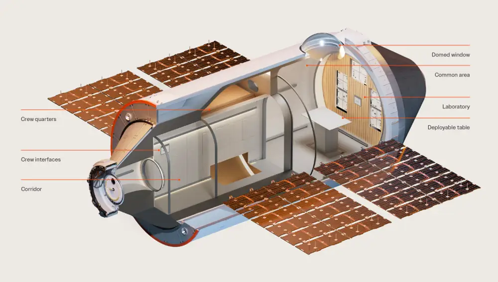 Así será la futura estación espacial de Vast
