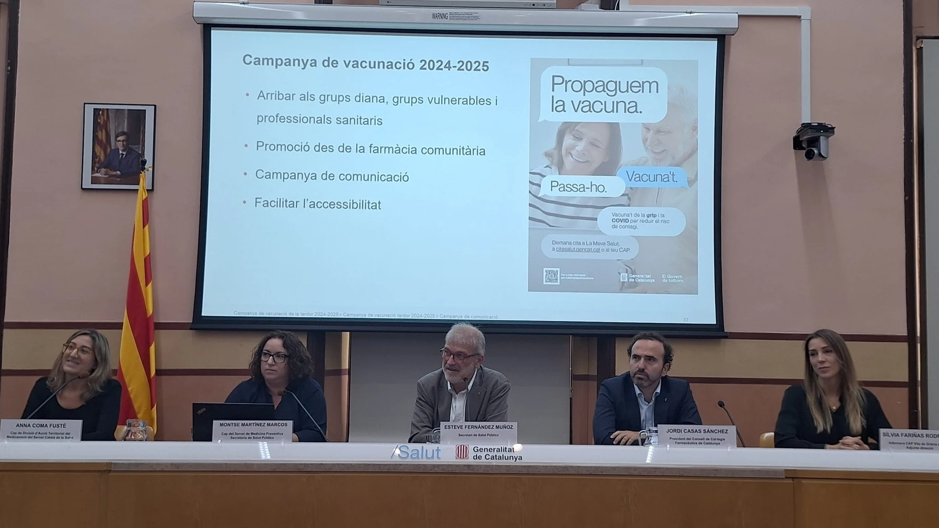 Presentación de la campaña de vacunación de otoño 2024-2025 en la sede de la Conselleria de Salud EUROPA PRESS 11/10/2024
