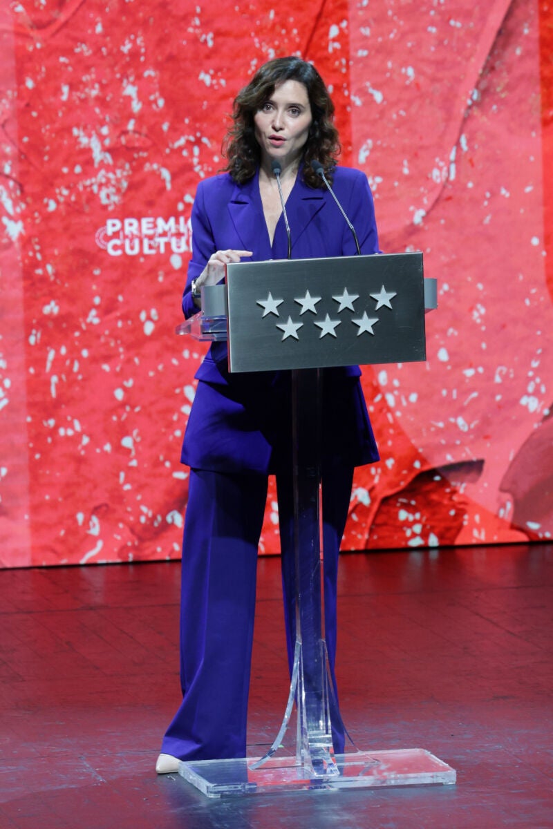 Ayuso en los Premios de Cultura.