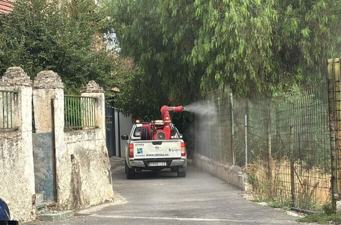 Fumigación contra el mosquito del Nilo