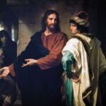 Cristo y el joven rico, Heinrich Hofmann (1889) Óleo sobre lienzo, Iglesia de Riverside, Nueva York