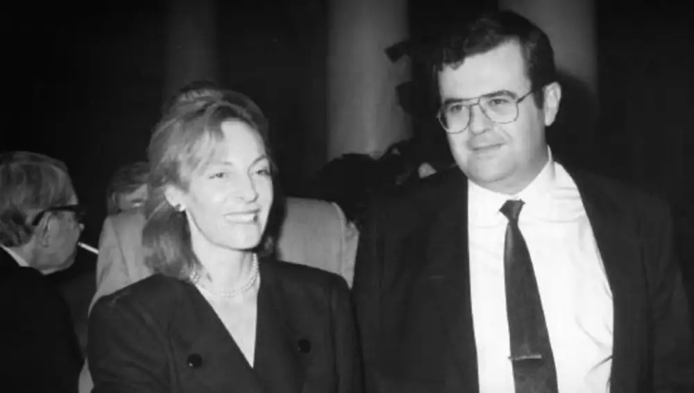 Soledad Puértolas y Fernando Lara