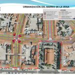 Plano de la primera fase de la urbanización del barrio de la Vega de Salamanca