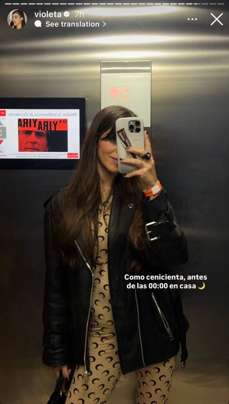 Violeta Mangriñán después del concierto de Omar Montes