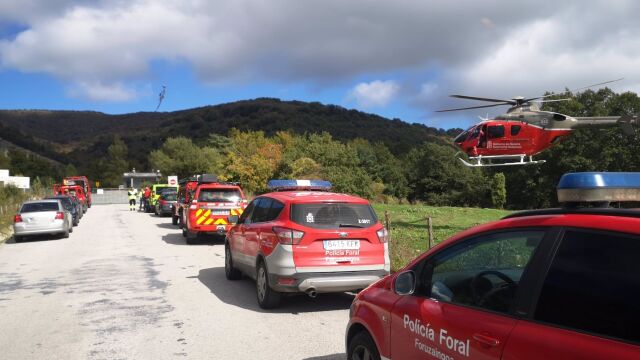 Fallece un montañero de 40 años al caerse de una altura de 10 metros en Navarra