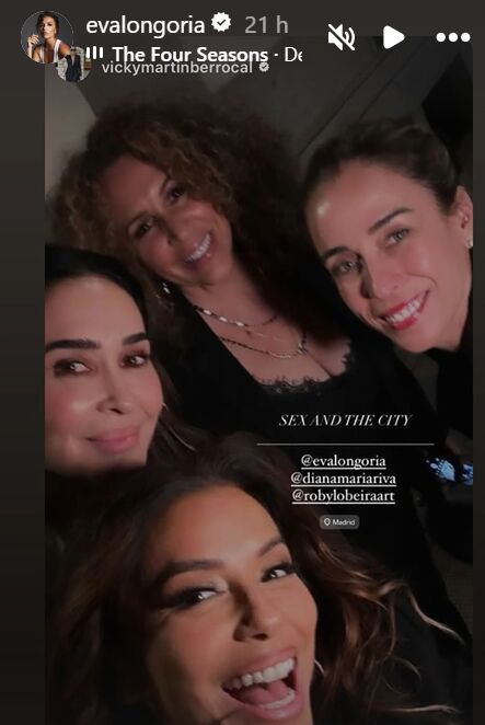Eva Longoria y Vicky Martín Berrocal, en su Instagram