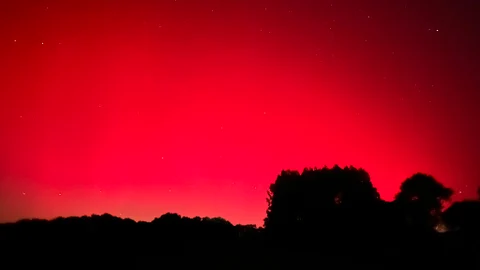 Aurora boreal en Lugo.