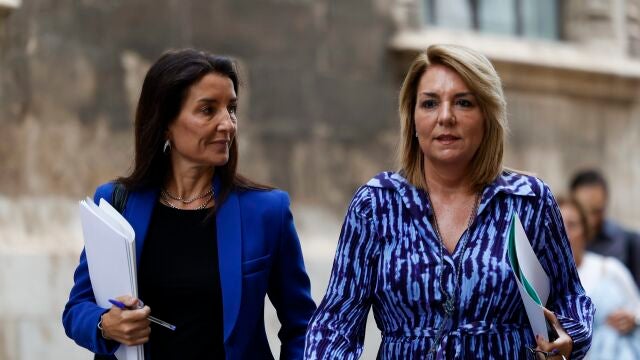 La consellera de Hacienda y portavoz del Consell, Ruth Merino, y la vicepresidenta, Susana Camarero