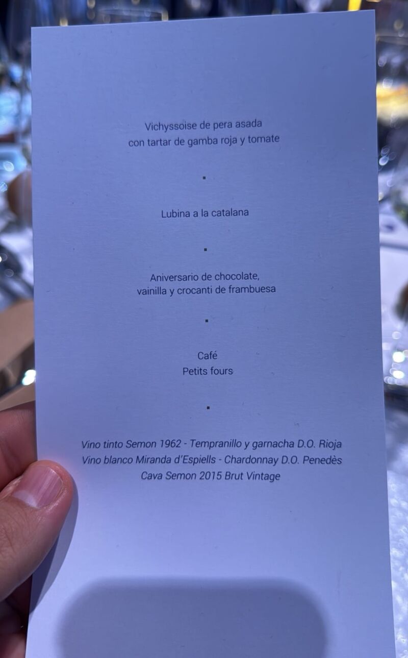 La cena que se sirvió en la entrega del Premio Planeta 2024