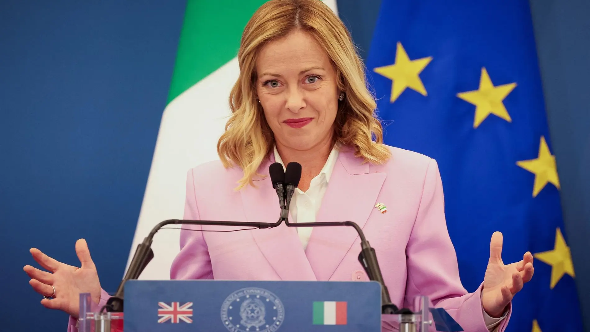 La primera ministra italiana, Giorgia Meloni