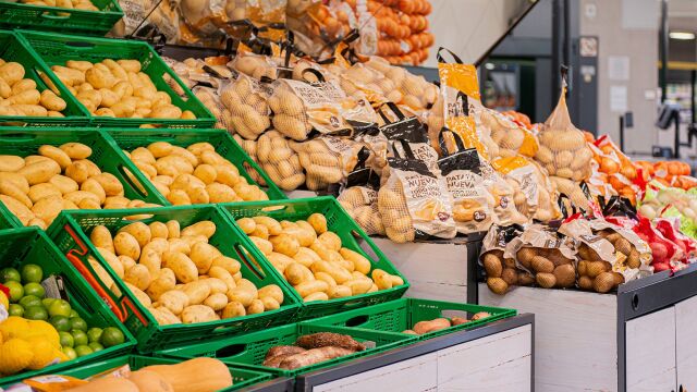 Venta de patata de Mercadona en un supermercado de Valladolid