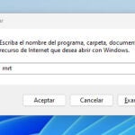 La consola de comandos de Windows 11.