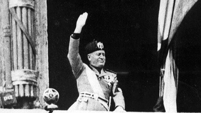 Benito Mussolini.