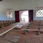 Interior de la iglesia de Tomunga, ya prácticamente terminada.