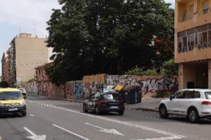 La conocida como "acera de la muerte" de la calle San Vicente