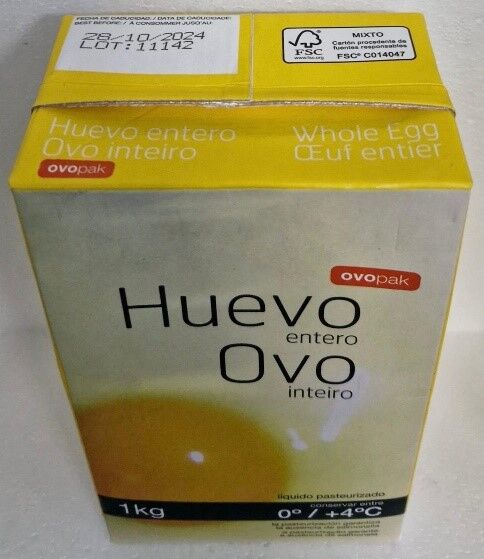 Huevo Ovopack afectado