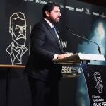 El presidente de la Región de Murcia, Fernando López Miras en la gala de entrega de los Premios Fundación Isaac Peral