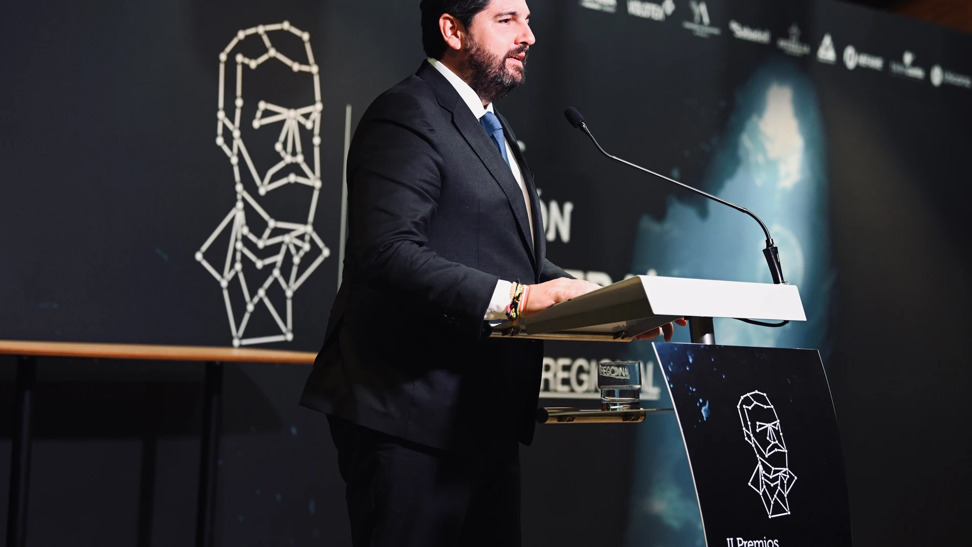 El presidente de la Región de Murcia, Fernando López Miras en la gala de entrega de los Premios Fundación Isaac Peral