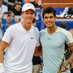 Jannik Sinner y Carlos Alcaraz. 