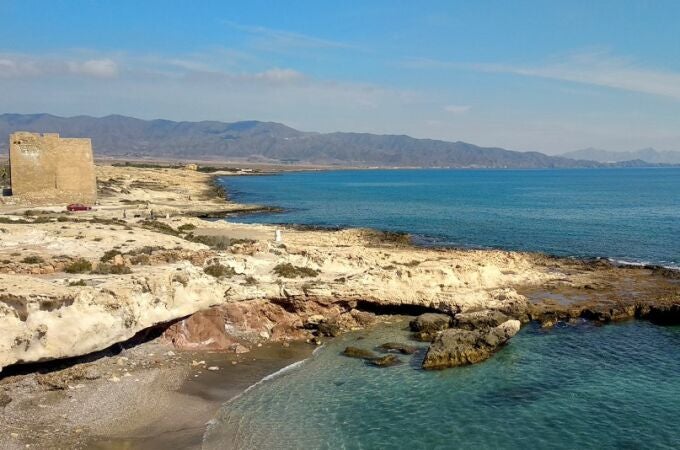 La duna fósil y el entorno del espacio Natural Protegido de Torre de Cope en Águilas
