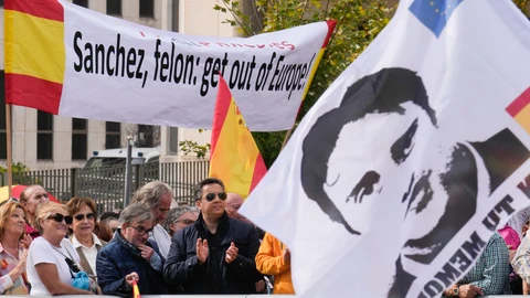 Manifestación convocada por la Plataforma por la España Constitucional para pedir elecciones ya "por la unidad, la dignidad, la ley y la libertad"