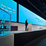 El consejero de Digitalización de la Comunidad de Madrid, Miguel López-Valverde, este fin de semana en el evento IROS 2024 en Abu Dabi (Emiratos Árabes Unidos)