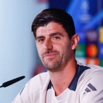 Thibaut Courtois press conference for Real Madrid - UEFA Champions League