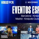 LVP lleva la retransmisión oficial de la final de los Worlds de League of Legends a Kinépolis Madrid