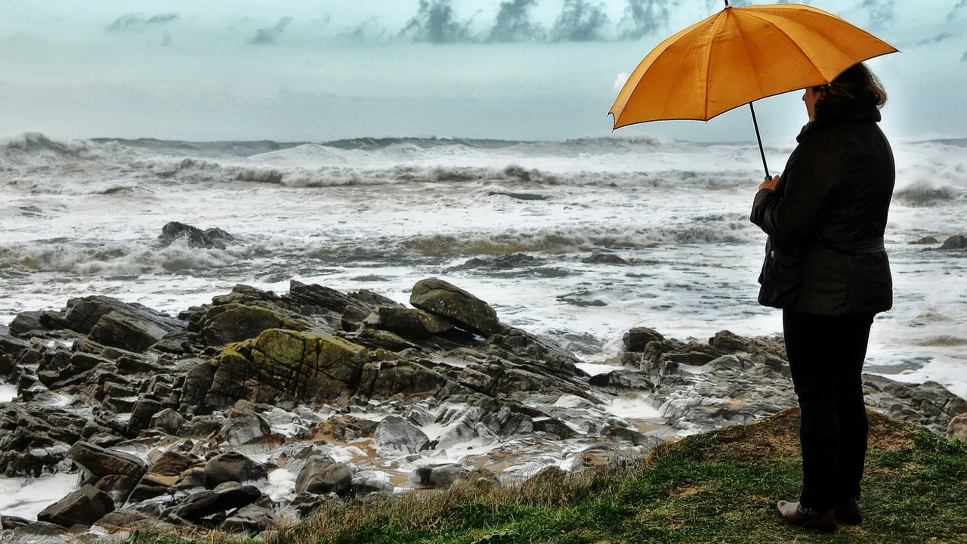 Orilla del mar en La Coruña