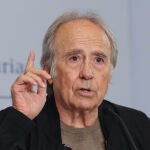 Joan Manuel Serrat, en un encuentro con la prensa