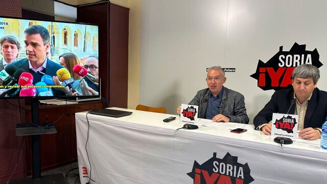 Rueda de prensa de Ángel Ceña en Soria