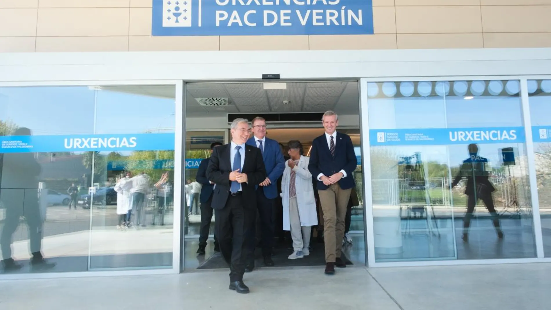 Rueda, hoy, durante una visita a las nuevas Urgencias del Hospital de Verín.
