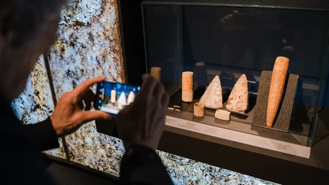 Imagen de la exposición "Ídolos. Miradas milenarias" que es un modelo de colaboración institucional entre España y Portugal