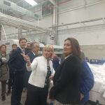 La consejera Leticia García durante la visita a las instalaciones de Ceislabur