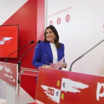 Ana Sánchez, secretaria de Organización del PSOE de Castilla y León, presenta el calendario de primarias