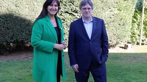 AV.- Puigdemont traslada a Borràs su voluntad de recuperar la presidencia de Junts