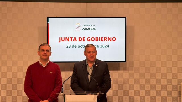 El presidente de la Diputación de Zamora, Javier Faúndez, explica los acuerdos de la Junta de Gobierno