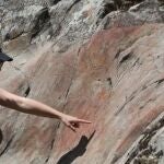 La investigadora de la Universidad de Salamanca Oliva Rivero en el Yacimiento Arqueológico de Siega Verde