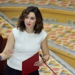 Ayuso y la oposición participan en el pleno de la Asamblea tras las citaciones cruzadas en la comisión de Begoña Gómez