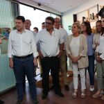 Visita del presidente Alfonso Fernández Mañueco a Segovia, junto a Paloma Sanz, Francisco Vázquez, Miguel Ángel de Vicente y José Mazarías, entre toras autoridades