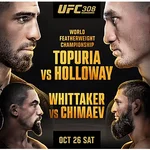 Ilia Topuria vs Max Holloway del UFC 308