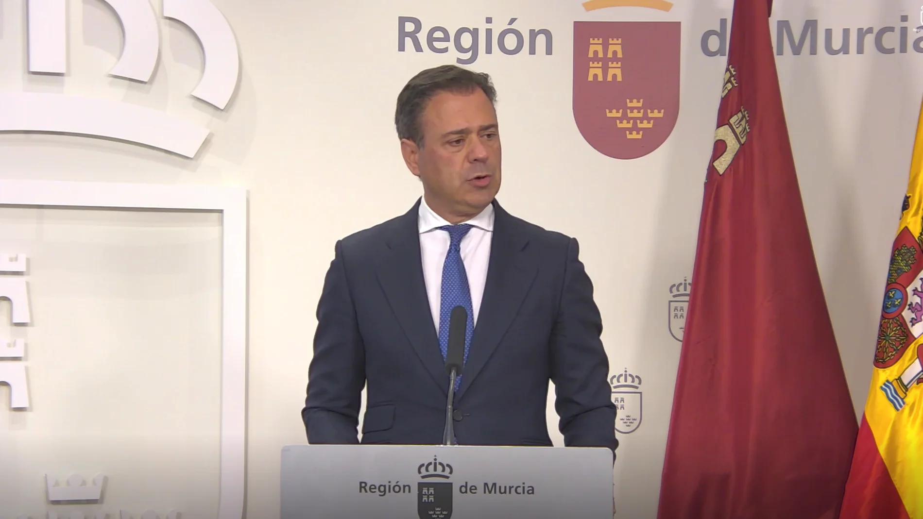 El portavoz del Ejecutivo murciano, Marcos Ortuño